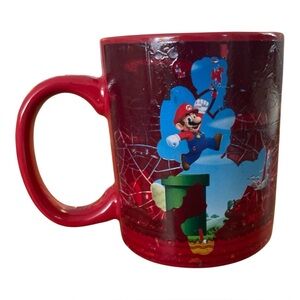 Super Mario 16oz Red Coffee Mug By Palodone